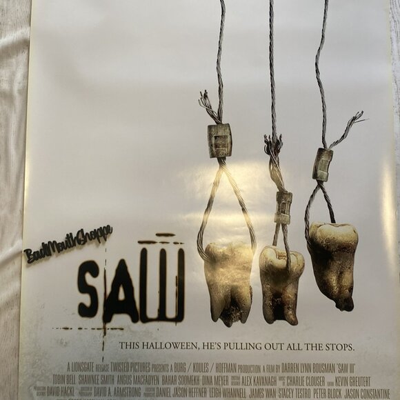 Saw III Halloween Horror Movie Theater Advertising Poster - Picture 4 of 7